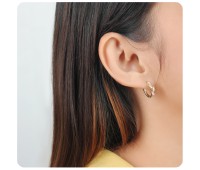 Silver Hoop Earring HO-2635